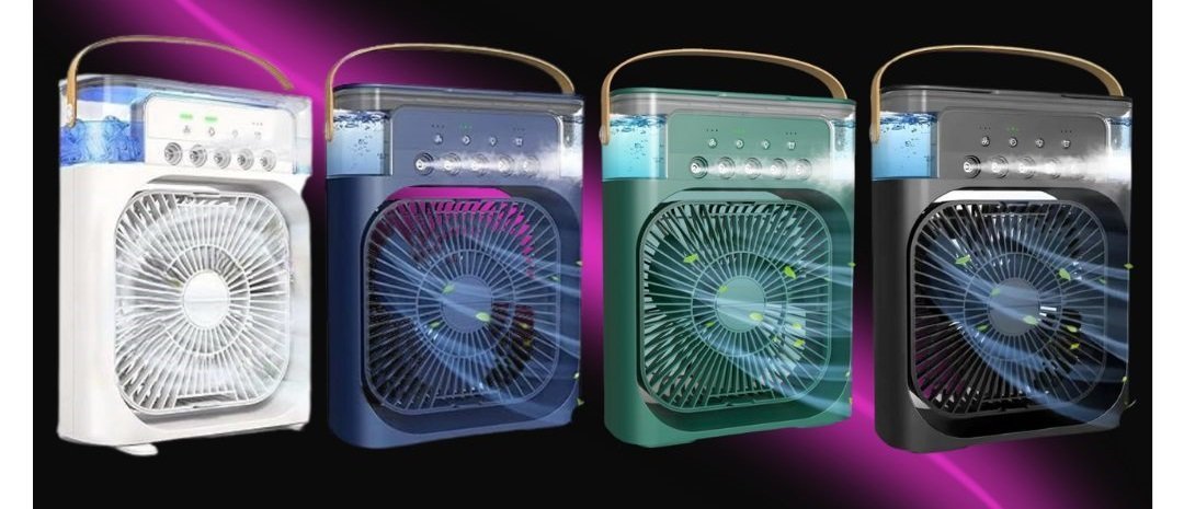 Top Mini Climatizador de Ar Umidificador Ventilador Refrigeração - Ótimo para Pequenos Ambientes:ver - 10