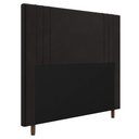 Ver imagem 1 de Cabeceira Cama Box Casal Queen Size Ferrara 160cm Suede Marrom - Desk Design