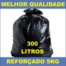 Saco Lixo Preto Reforçado 300 Litros P/ Tambor Lixeira Roda - 2