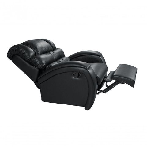 Poltrona Imperial Zero Wall Reclinável Corano Preto 311