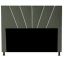 Ver imagem 1 de Cabeceira Cama Box King Dallas 195 Cm Suede Cinza MV Estofados