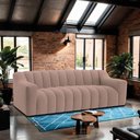 Ver imagem 3 de Sofá 2 Lugares Luxo Recepção Escritorio Sala Elegance 200cm Linho Rosê