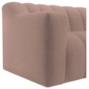 Ver imagem 5 de Sofá 2 Lugares Luxo Recepção Escritorio Sala Elegance 200cm Linho Rosê