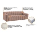 Ver imagem 6 de Sofá 2 Lugares Luxo Recepção Escritorio Sala Elegance 200cm Linho Rosê