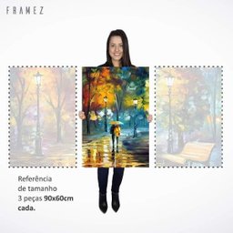 Quadro Abstrato Moderno Artístico Colorido Grande 180x90 para Sala Recepção - 4