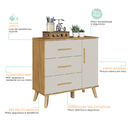 Ver imagem 7 de Kit Berço Guarda Roupa, Cômoda Quarto Infantil Sky 100% Mdf