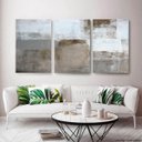 Ver imagem 2 de Quadro Abstrato Moderno Marrom Grande para Sala Apê 180x90 em Canvas