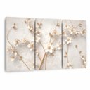 Ver imagem 1 de Quadro Árvore Flores Cerejeiras Decorativo Moderno Conjunto 3 Peças para Sala Quarto - Framez