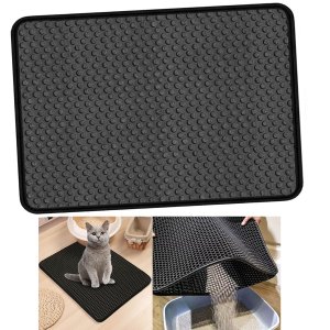 Tapete Higienico Coletor de Areia Gato Pet Animais Anti Sujeira Chao Casa Limpo Petshop Ab.midia Su-