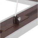 Ver imagem 2 de Pendente Led Louise Moderno 4 Módulos Quadrado Café 64W 3000K Bivolt