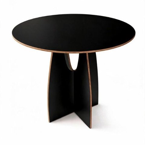 Mesa Redonda Arco 90cm MDF 4 Lugares Byhouse