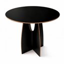 Ver imagem 1 de Mesa Redonda Arco 90cm MDF 4 Lugares Byhouse