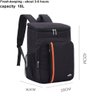 BOLSA TERMICA MOCHILA COOLER 18 LITROS IMPERMEAVEL SACOLA FREEZER GRANDE PARA VINHO CERVEJA CAMPING  - 5