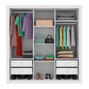 Ver imagem 2 de Roupeiro 3 Portas Valencia com Espelho Neve