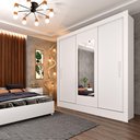 Ver imagem 1 de Roupeiro 3 Portas Valencia com Espelho Neve