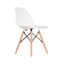 Ver imagem 2 de Cadeira Eames Eiffel Wood Branca com Pés de Madeira – Empório Tiffany Branca