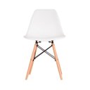 Ver imagem 2 de Cadeira Eames em Madeira e Pp Branca