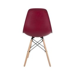 Cadeira Eames em Madeira e Pp Vinho - 4