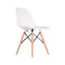 Ver imagem 2 de Kit 2 Cadeiras Eames em Madeira e Pp Brancas