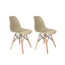 Ver imagem 1 de Kit 2 Cadeiras Eames em Madeira e Pp Fendi