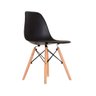 Kit 2 Cadeiras Eames em Madeira e Pp Pretas - 2