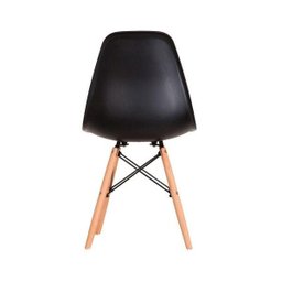 Kit 2 Cadeiras Eames em Madeira e Pp Pretas - 5