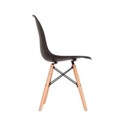 Kit 2 Cadeiras Eames em Madeira e Pp Pretas - 4