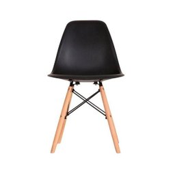 Kit 2 Cadeiras Eames em Madeira e Pp Pretas - 3
