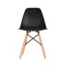 Kit 2 Cadeiras Eames em Madeira e Pp Pretas - 3