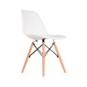 Ver imagem 2 de Kit 4 Cadeiras Eames em Madeira e Pp Brancas