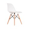 Kit 4 Cadeiras Eames em Madeira e Pp Brancas - 2