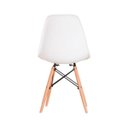 Ver imagem 5 de Kit 4 Cadeiras Eames em Madeira e Pp Brancas
