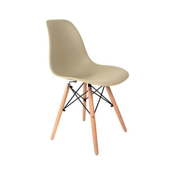 Kit 4 Cadeiras Eames em Madeira e Pp Fendi - 2