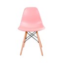 Ver imagem 3 de Kit 4 Cadeiras Eames em Madeira e Pp Rosas