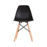 Kit 4 Cadeiras Eames em Madeira e Pp Pretas - 3