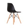 Kit 4 Cadeiras Eames em Madeira e Pp Pretas - 2