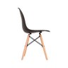 Kit 4 Cadeiras Eames em Madeira e Pp Pretas - 4