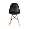 Kit 4 Cadeiras Eames em Madeira e Pp Pretas - 5