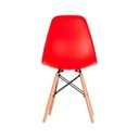 Ver imagem 5 de Kit 4 Cadeiras Eames em Madeira e Pp Vermelhas