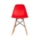 Ver imagem 3 de Kit 4 Cadeiras Eames em Madeira e Pp Vermelhas
