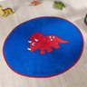 Tapete Dinossauro Infantil Azul 78cm x 68cm Antiderrapante - 1