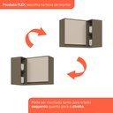 Ver imagem 7 de Armário Aéreo Canto Reto 1 Porta 94,5cm Connect 