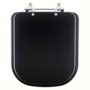 Ver imagem 1 de Assento Sanitário Axis Ébano Fosco (Preto Fosco) para vaso Deca