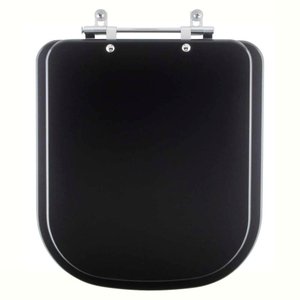 Assento Sanitário Axis Ébano Fosco (Preto Fosco) para vaso Deca
