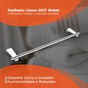 Ver imagem 5 de Toalheiro Longo Cromado Linear Para Toalhas Linha Meber