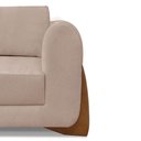 Ver imagem 7 de Poltrona Decorativa Nuvina Linho Rústico Areia - Loja Sheep