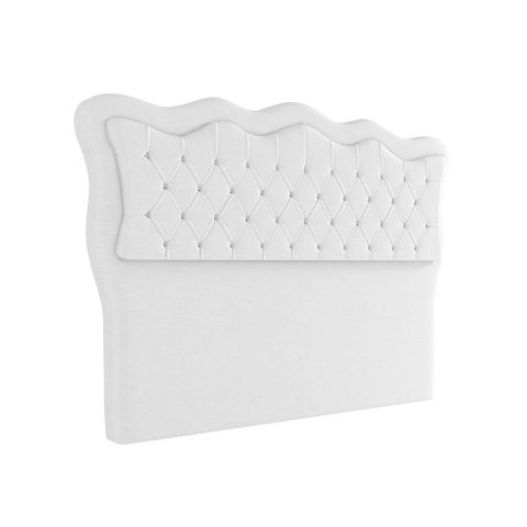 Cabeceira para Cama Box Casal 140 Cm Eliza Corino Branco I02 - D'Rossi