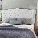 Ver imagem 5 de Cabeceira para Cama Box Casal 140 Cm Eliza Corino Branco I02 - D'Rossi