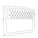 Ver imagem 2 de Cabeceira para Cama Box Casal 140 Cm Eliza Corino Branco I02 - D'Rossi