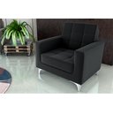 Ver imagem 1 de Poltrona Decorativa Thaina Veludo Preto E451 - Matrix